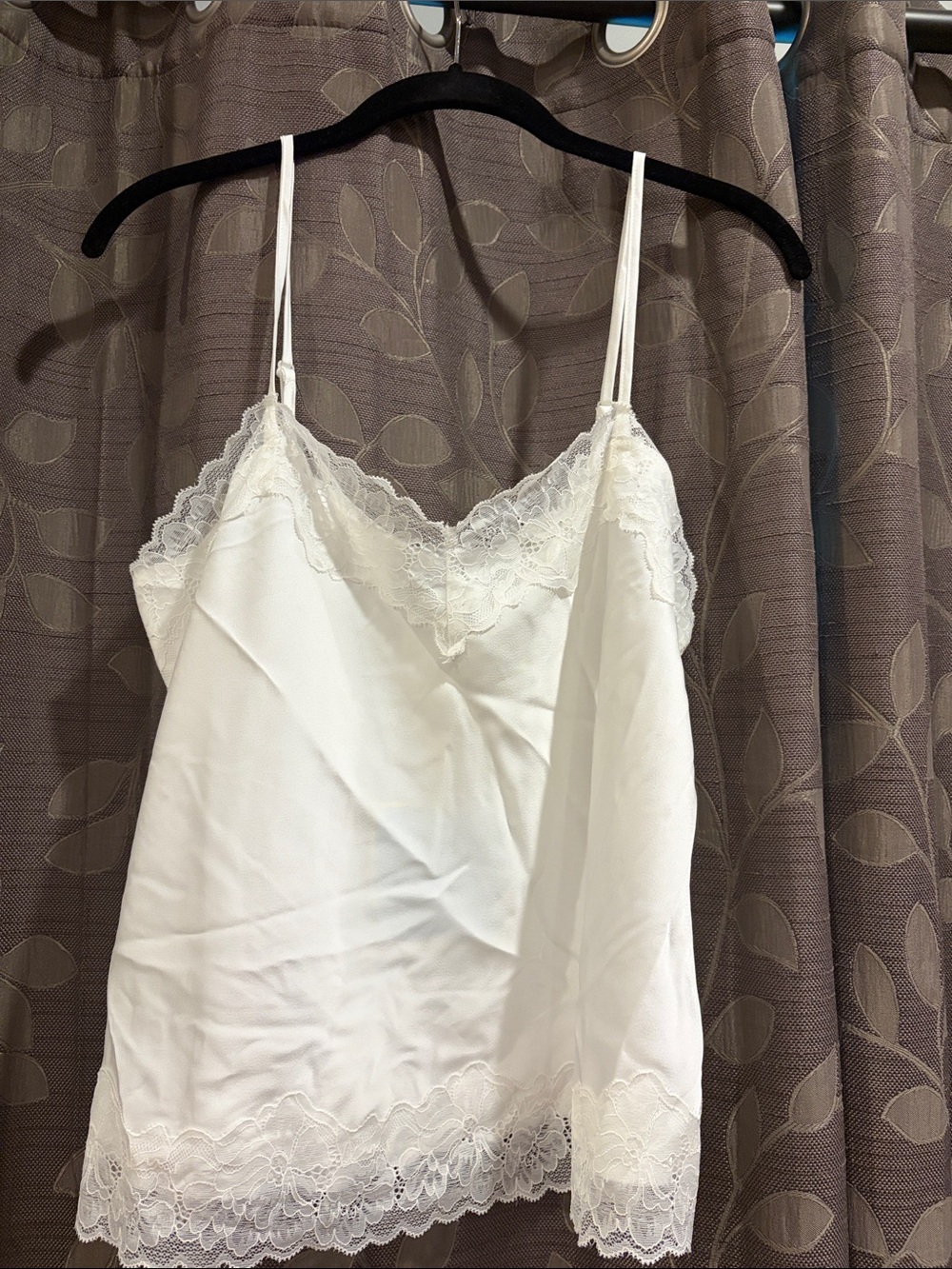 CeCe Ivory Lace-Trim Camisole Top